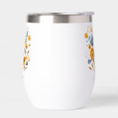 Bouteille d'eau florale personnalisée pour grand-m (Gauche)