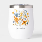 Bouteille d'eau florale personnalisée pour grand-m (Avant)