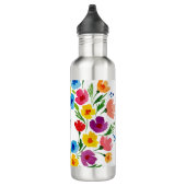 Bouteille D'eau Florales d'aquarelle gaies (Droite)