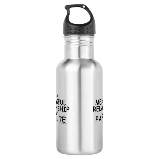 Bouteille D'eau Flute de Pan Relation Significative (Dos)