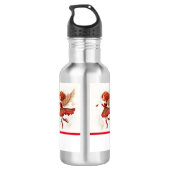 Bouteille D'eau Flying Little Red Fairy Imaginaire Art (Dos)