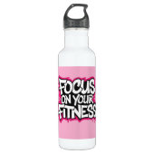 Bouteille D'eau Focus on Your Fitness Exercise (Devant)