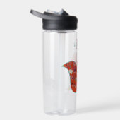 Bouteille D'eau Folk Art Flower Pattern Fox Personalised (Droite)