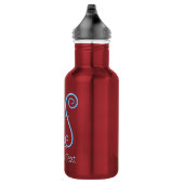 Bouteille D'eau Fond de lyre bleue (Droite)