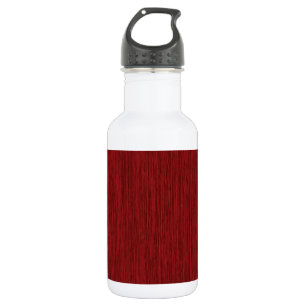 Bouteille D'eau Fond en bois rustique grainé rouge