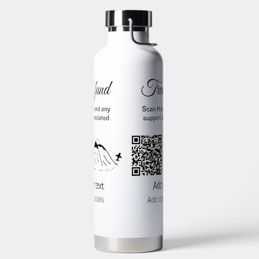 Bouteille D'eau Fonds de voyage vacances lune de miel don ajouter  (Droite)