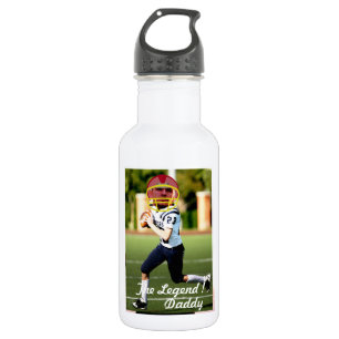 Bouteille D'eau Football American Player - with YOUR Photo & Text-