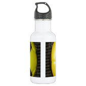 Bouteille D'eau Football jaune et noir. (Dos)