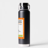 Bouteille D'eau Force de prescription drôle (Arrière)