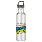 Bouteille D'eau Formation de marathon du Wisconsin (Devant)