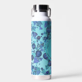 Bouteille D'eau Formes géométriques modernes avec monogramme en bl (Avant)