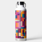 Bouteille D'eau Formes multicolores Abstraites (Avant)