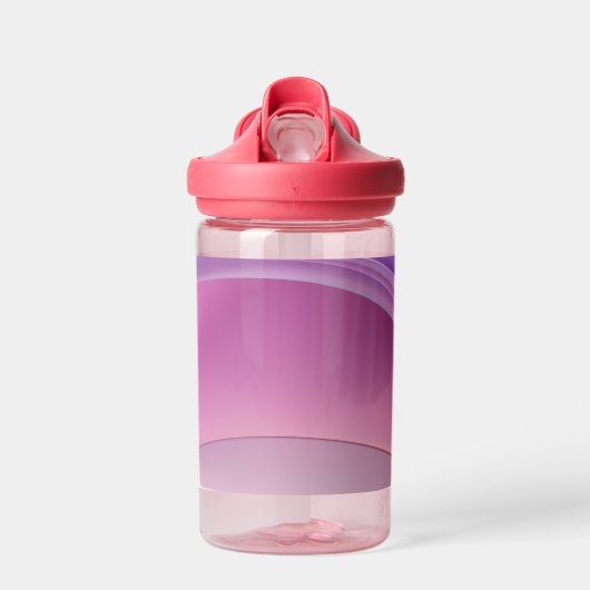 Bouteille D'eau Formes ondulées roses et lavande (Avant)