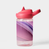 Bouteille D'eau Formes ondulées roses et lavande (Gauche)