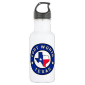 Bouteille D'eau Fort Worth Texas (Devant)
