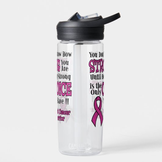 Bouteille D'eau Forte/Choix...Cancer du sein (Gauche)