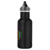 Bouteille D'eau Forte femme Word Cloud (Droite)
