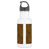 Bouteille D'eau Foule automnale sur brun (Dos)
