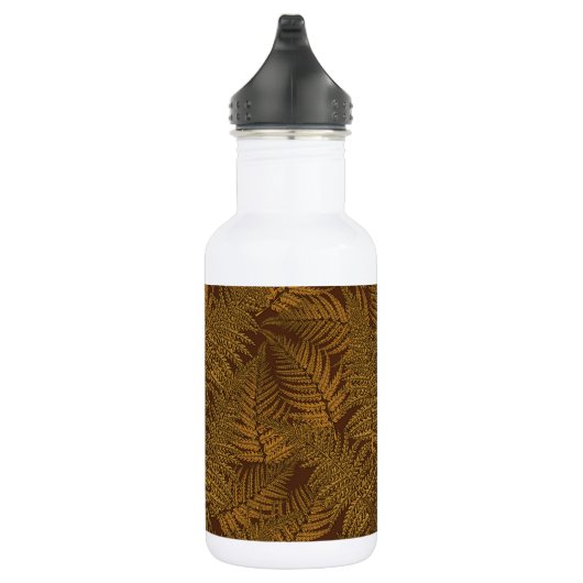 Bouteille D'eau Foule automnale sur brun (Droite)