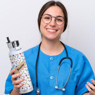 Bouteille D'eau Fournitures de médecin et d'infirmière mignonnes P