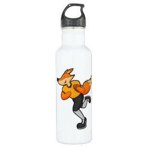 Bouteille D'eau Fox comme joueur de football avec Football