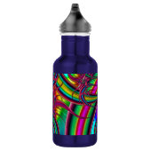 Bouteille D'eau Fractale au néon (Droite)