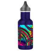 Bouteille D'eau Fractale au néon (Gauche)