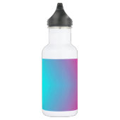 Bouteille D'eau Fractale bleue avec des tons roses (Droite)