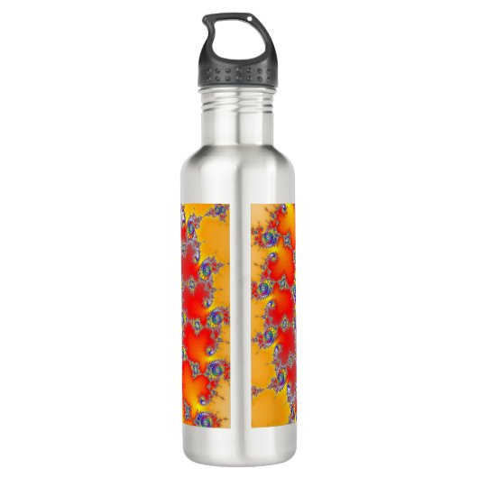 Bouteille D'eau Fractale psychédélique (Dos)