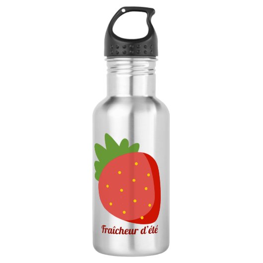 Bouteille D'eau Fraise Fraîcheur d'été (Devant)