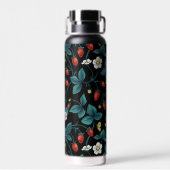 Bouteille D'eau Fraises sauvages rouge/jaune/bleu/noir (Arrière)