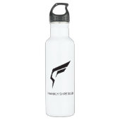 Bouteille d'eau franchement râpée (blanche) (Devant)