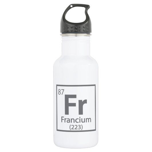 Bouteille D'eau Francium - French Science Periodic Table (Devant)