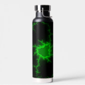 Bouteille D'eau Frappes de foudre verte Alien en Pitch noir (Gauche)