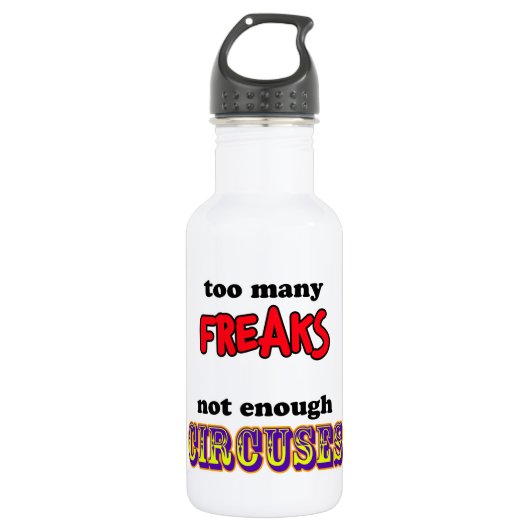 Bouteille D'eau Freaks et cirques (Devant)