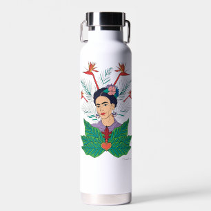 Bouteille D'eau Frida Kahlo Oiseaux de Paradis Graphique Floral