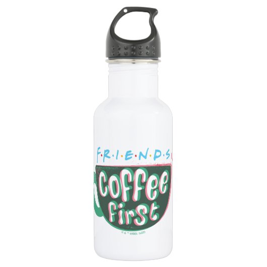 Bouteille D'eau FRIENDS™ | Café d'abord (Devant)