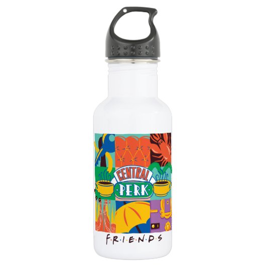 Bouteille D'eau FRIENDS™ | Central Perk Graphique Vibrant (Devant)