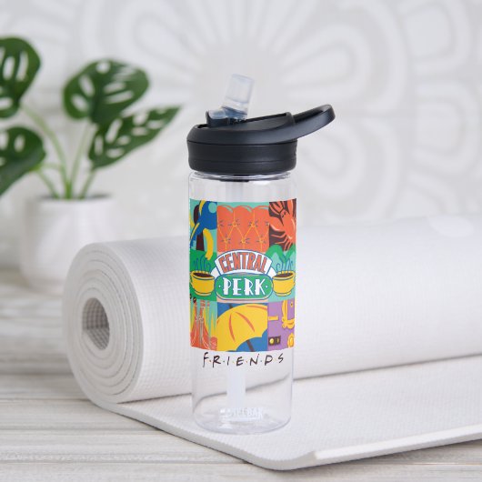 Bouteille D'eau FRIENDS™ | Central Perk Graphique Vibrant (Yoga)