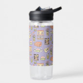 Bouteille D'eau FRIENDS™ | Motif d'icône violette (Gauche)
