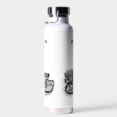 Bouteille D'eau Froggy, Modifier votre texte (Plage)