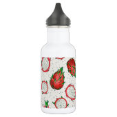 Bouteille D'eau Fruit de dragon rouge sur blanc (Gauche)