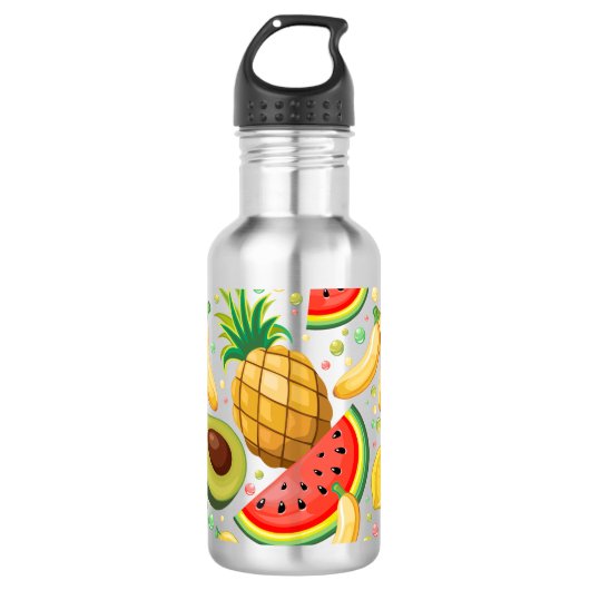 Bouteille D'eau Fruits d'été frais Motif (Devant)