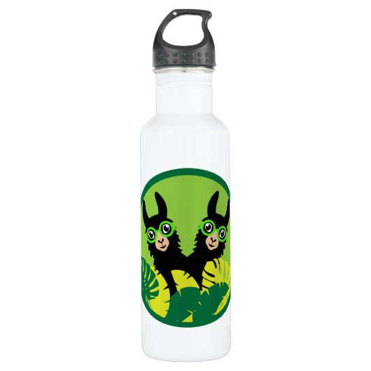 Bouteille D'eau Fun Llama Alpaca Maison Et Vie (Devant)