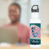 Bouteille D'eau Fun Mermaid dans une eau profonde en coquille rose