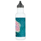Bouteille D'eau Fun Mermaid dans une eau profonde en coquille rose (Droite)