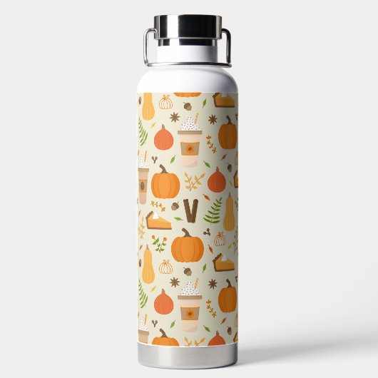 Bouteille D'eau Fun Orange Fall Motif (Plage)
