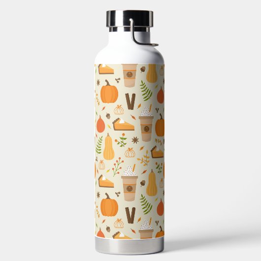 Bouteille D'eau Fun Orange Fall Motif (Droite)
