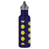 Bouteille D'eau Fun Pickleball Motif Jaune et Bleu (Droite)