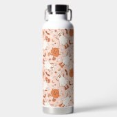 Bouteille D'eau Fun Retro Ghost & Jack-O-Lantern Motif (Avant)